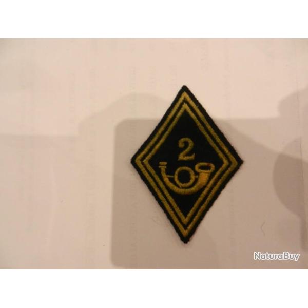 insigne tissus  badge  franais losange de bras 2 rgiment chasseurs alpins