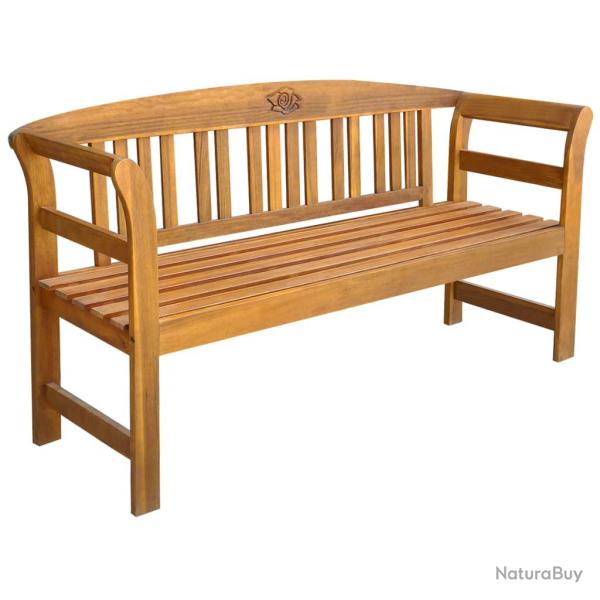 Banc de jardin meuble de patio d'extrieur terrasse 157 x 45 x 82,5 cm bois d'acacia solide 02_0011