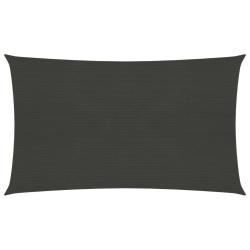 Voile toile d'ombrage parasol 160 g/m&sup2; PEHD 5 x 7 m anthracite 02_0008943