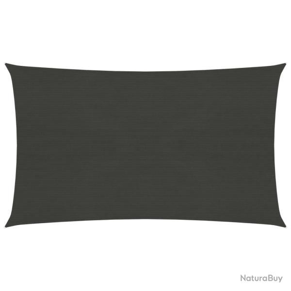 Voile toile d'ombrage parasol 160 g/m� PEHD 5 x 7 m anthracite 02_0008943