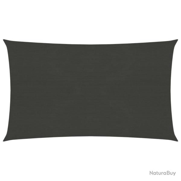Voile toile d'ombrage parasol 160 g/m� PEHD 3 x 6 m anthracite 02_0008927