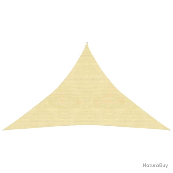 Voile toile d'ombrage parasol 160 g/m 2,5 x 2,5 x 3,5 m PEHD beige 02_0008952