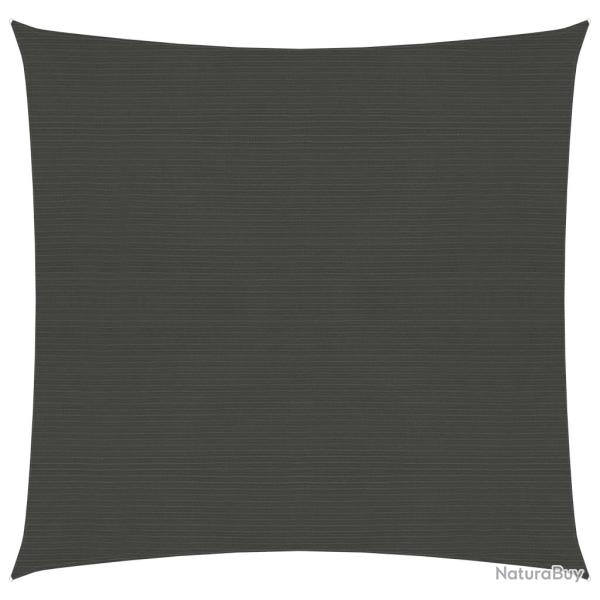 Voile toile d'ombrage parasol 160 g/m� 2,5 x 2,5 m PEHD anthracite 02_0008903
