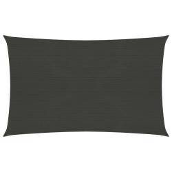 Voile toile d'ombrage parasol 160 g/m&sup2; 2,5 x 4,5 m anthracite PEHD 02_0008908