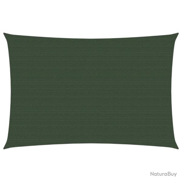 Voile toile d'ombrage parasol160 g/m PEHD 3,5 x 4,5 m vert fonc 02_0009416