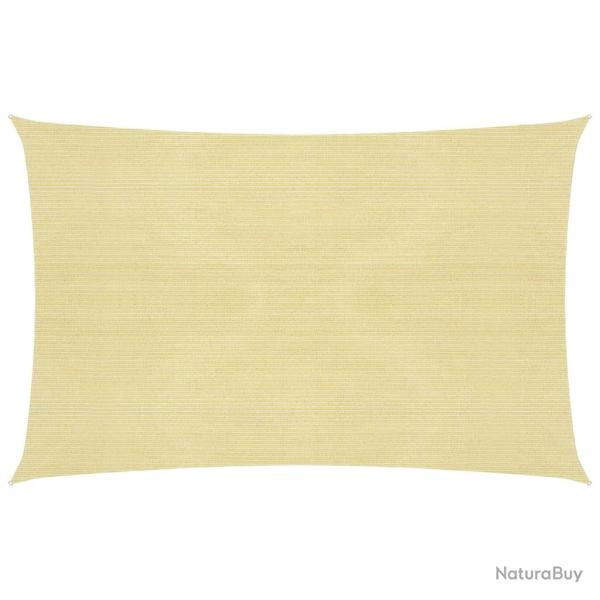 Voile toile d'ombrage parasol 160 g/m PEHD 2,5 x 4 m beige 02_0008955