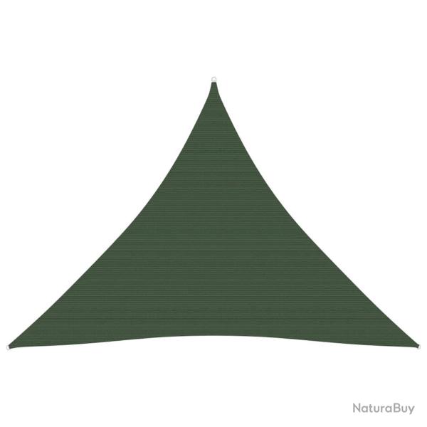 Voile toile d'ombrage parasol 160 g/m 4,5 x 4,5 x 4,5 m PEHD vert fonc 02_0009430
