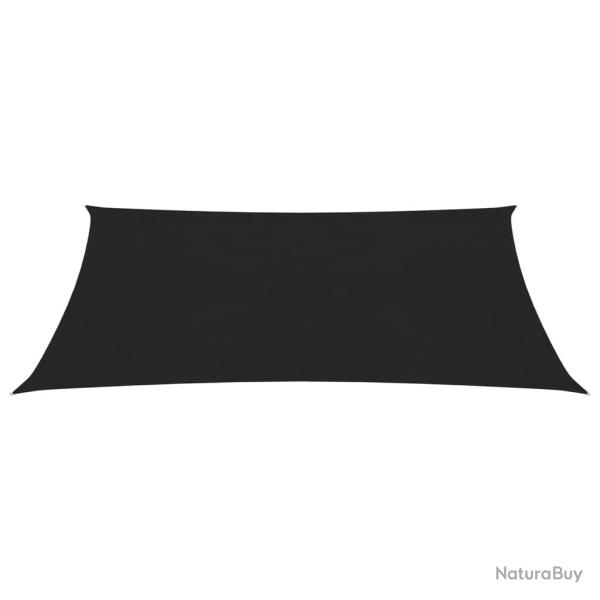 Voile toile d'ombrage parasol 160 g/m 3 x 4,5 m PEHD noir 02_0009204