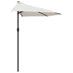 Parasol de balcon avec m&acirc;t en aluminium 300 x 150 cm demi sable 02_0008305