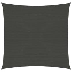 Voile toile d'ombrage parasol 160 g/m&sup2; 5 x 5 m PEHD anthracite 02_0008939