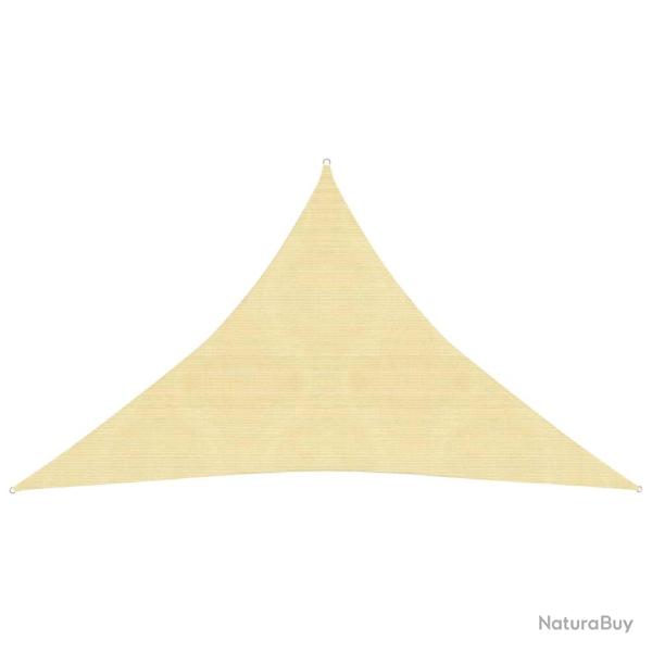 Voile toile d'ombrage parasol 160 g/m PEHD 3,5 x 3,5 x 4,9 m marron 02_0009145