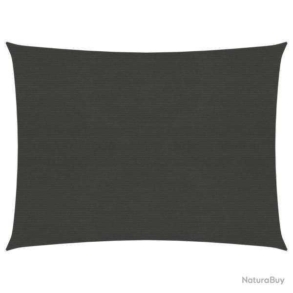 Voile toile d'ombrage parasol 160 g/m� PEHD 2 x 2,5 m anthracite 02_0008910