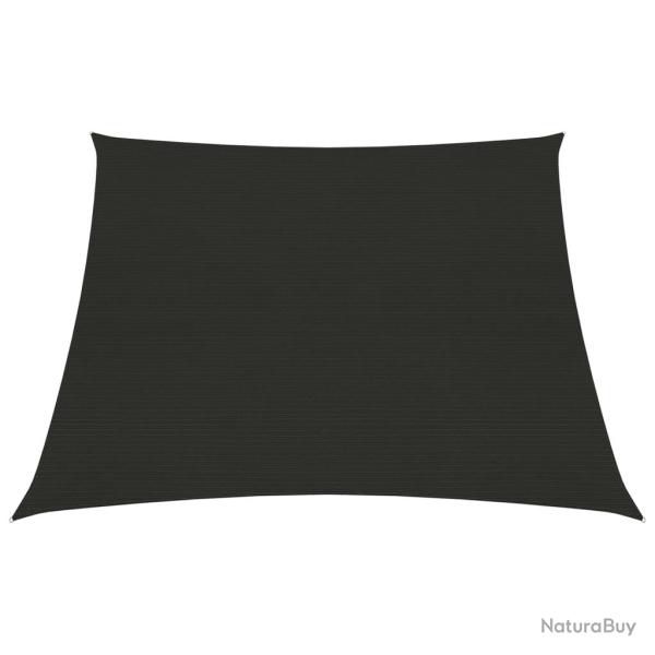Voile toile d'ombrage parasol 160 g/m PEHD 4/5 x 3 m noir 02_0009209