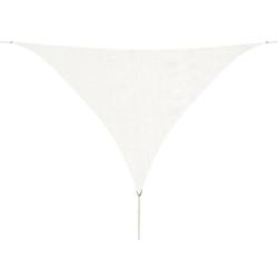 Voile toile d'ombrage parasol PEHD triangulaire 5 x 5 x 5 m blanc 02_0009448