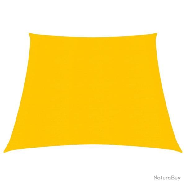 Voile toile d'ombrage parasol 160 g/m PEHD 3/4 x 2 m jaune 02_0009123
