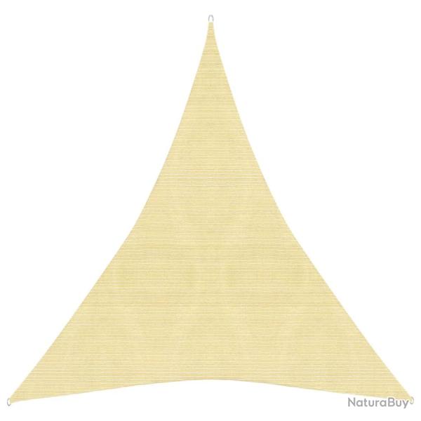 Voile toile d'ombrage parasol 160 g/m 5 x 7 x 7 m PEHD beige 02_0008990