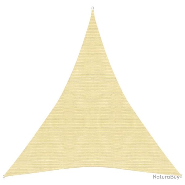 Voile toile d'ombrage parasol 160 g/m 5 x 6 x 6 m PEHD beige 02_0008988
