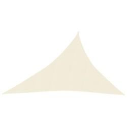 Voile d'ombrage 160 g/m&sup2; 3 x 4 x 5 m cr&egrave;me PEHD 02_0009086