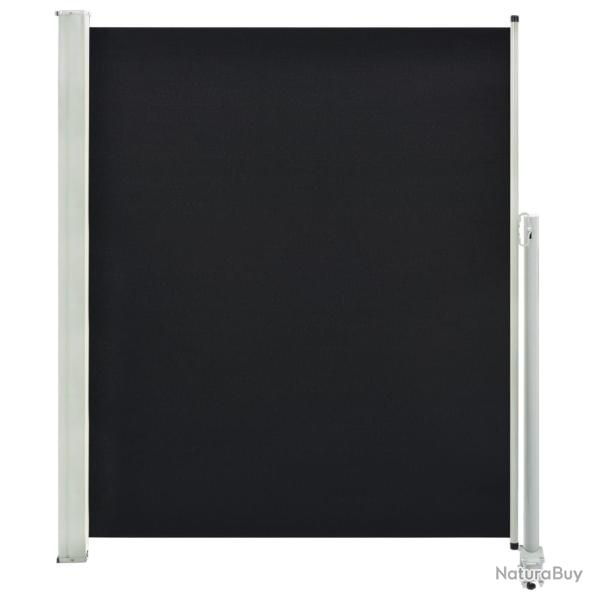 Auvent latral rtractable de patio 160 x 300 cm noir 02_0007276