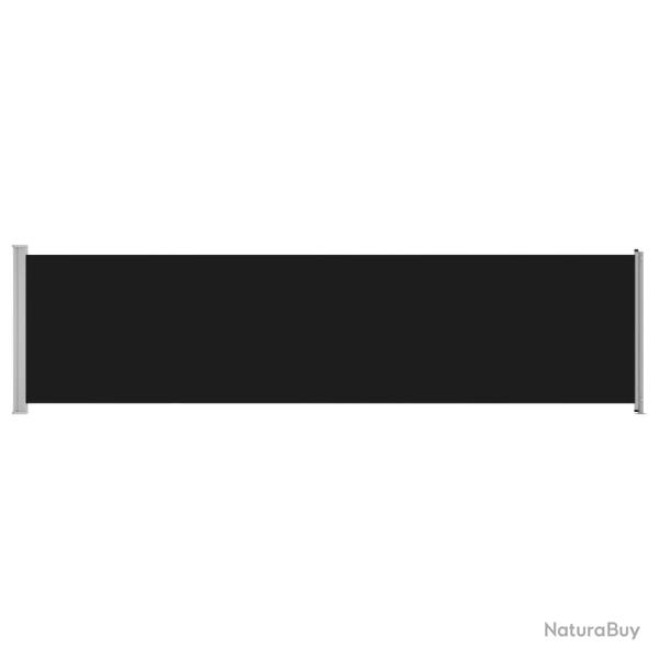Auvent latral rtractable de patio 600 x 160 cm noir 02_0007387