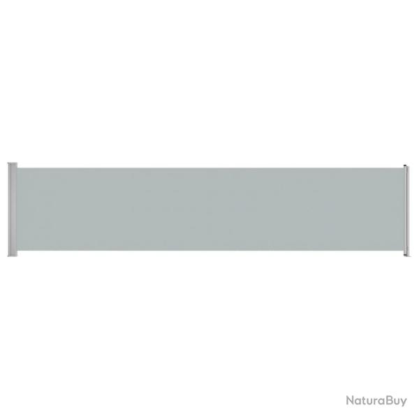 Auvent latral rtractable de patio 140 x 600 cm gris 02_0007265