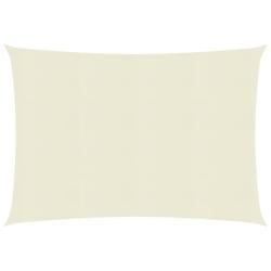 Voile toile d'ombrage parasol 160 g/m&sup2; cr&egrave;me 2 x 2,5 m PEHD 02_0009070