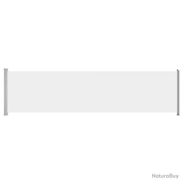 Auvent latral rtractable de patio 600 x 160 cm crme 02_0007384