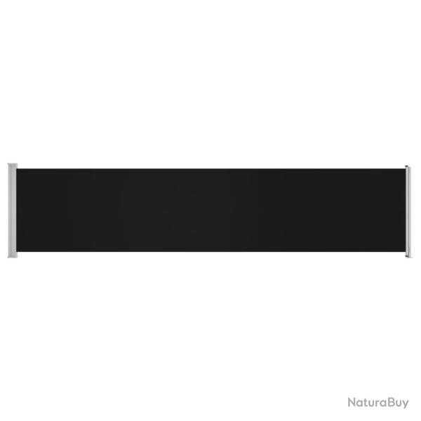 Auvent latral rtractable de patio 140 x 600 cm noir 02_0007269