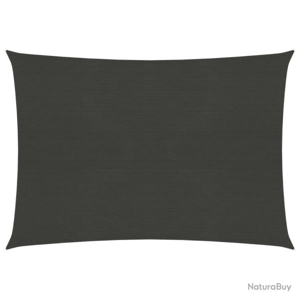 Voile toile d'ombrage parasol 160 g/m 2,5 x 3,5 m PEHD anthracite 02_0008906