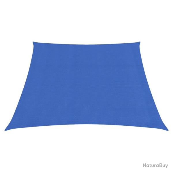 Voile toile d'ombrage parasol 160 g/m PEHD 3/4 x 2 m bleu 02_0009059