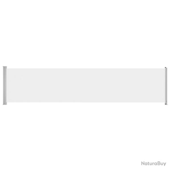 Auvent latral rtractable de patio 140 x 600 cm crme 02_0007263