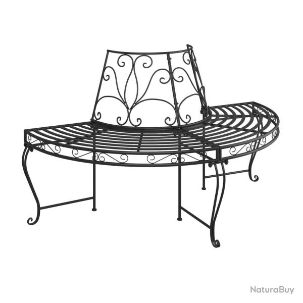 Banc de jardin meuble de patio d'ext�rieur terrasse demi-circulaire tour d'arbre diam�tre 160 cm no