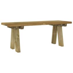 Banc de jardin meuble de patio d'ext&eacute;rieur terrasse 110 x 38 x 45 cm bois de pin massif impr&eacute;gn&eacute; 02