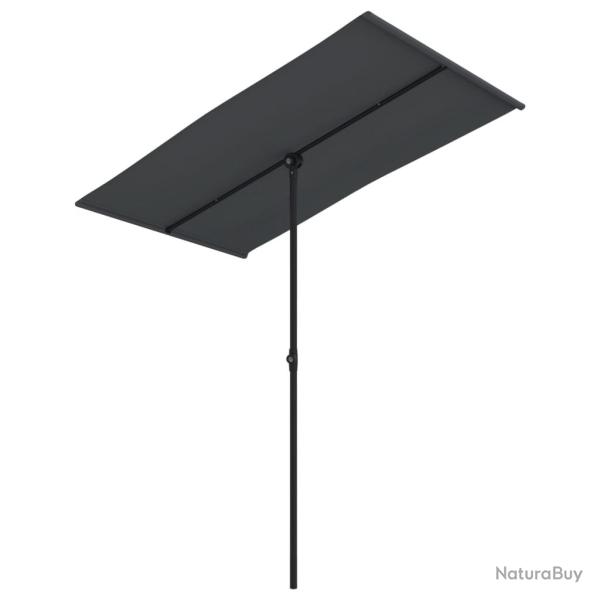 Parasol d'ext�rieur avec m�t en aluminium 180 x 130 cm noir 02_0008214