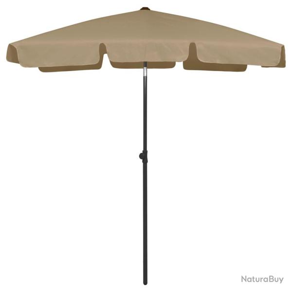 Parasol de plage 180 x 120 cm taupe 02_0008405
