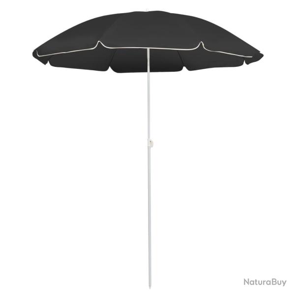 Parasol d'extrieur avec mt en acier 180 cm anthracite 02_0008199