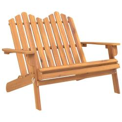 Banc de jardin meuble de patio d'ext&eacute;rieur terrasse adirondack 126 x 84 x 90 cm bois massif d'acaci