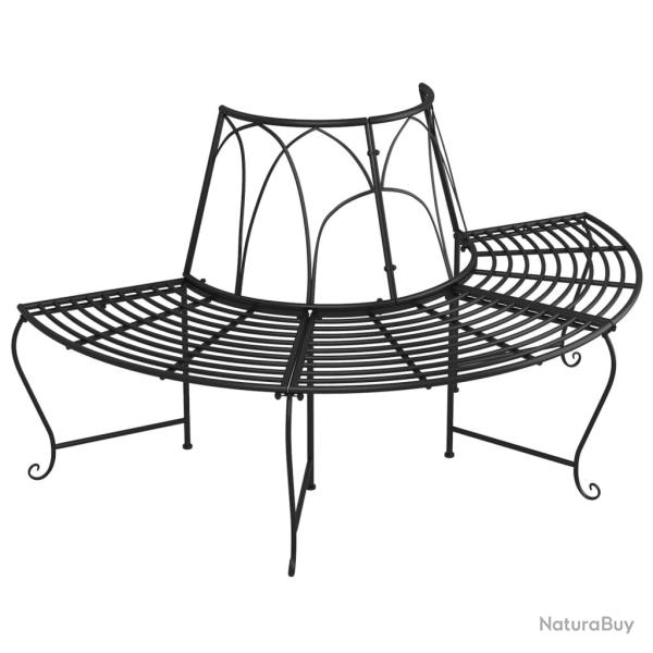 Banc de jardin meuble de patio d'ext�rieur terrasse demi-circulaire tour d'arbre diam�tre 159 cm no