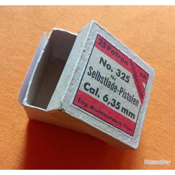 6,35 ancienne munitions  Bote vide