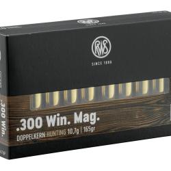 Munition grande chasse RWS Cal. 300 Win type DK