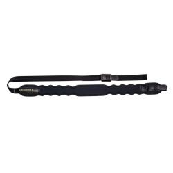 Bretelle &agrave; fusil lanc&eacute;ol&eacute;e n&eacute;opr&egrave;ne avec attache rapide - Niggeloh Noir