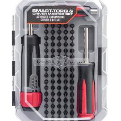 Tournevis avec 83 embouts et tournevis dynamom&eacute;trique SMART TORQ