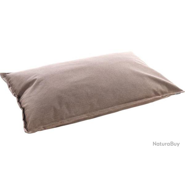 COUSSIN LOTTA RECTANGULAIRE + FERMETURE ECLAIRE TAUPE 100X70X15CM