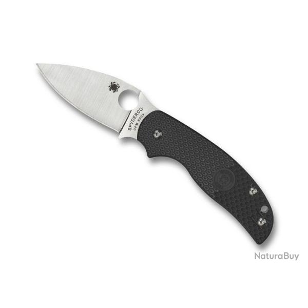 BEL583 COUTEAU SPYDERCO "SAGE 5" LAME ACIER COMPRESSION LOCK MANCHE NOIR NEUF