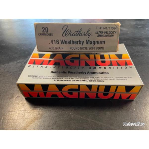 Lot de deux bo�tes de balles Weatherby