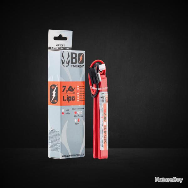 Batterie 2 sticks Lipo 2S 7.4V 1200mAh 25C Tamya