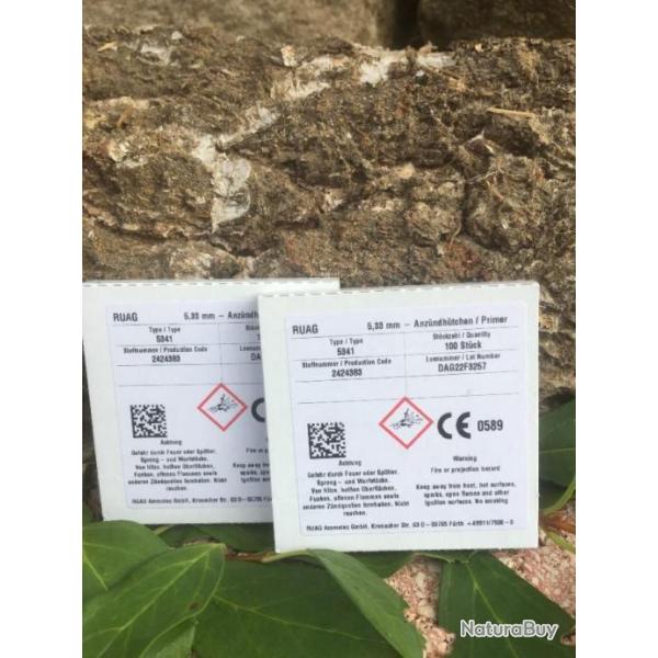 Disponible 200 amorces RUAG-RWS  5341 large rifle