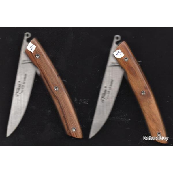 THIERS LINER LOCK en Olivier couteau Grav� Pr�nom *fabriqu� en FRANCE