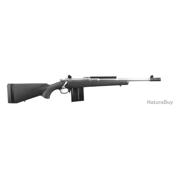 Carabine Ruger Gunsite Scout M77-GS Cal.308 Win inox canon de 46cm filet�