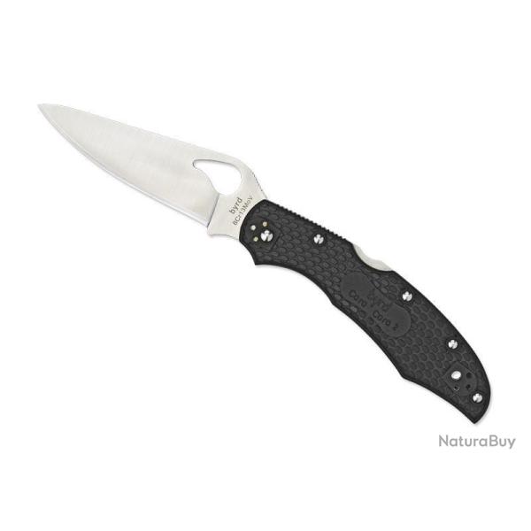 BEL606 COUTEAU BYRD KNIVES " CARA CARA 2" LAME ACIER MANCHE 12CM NOIR NEUF